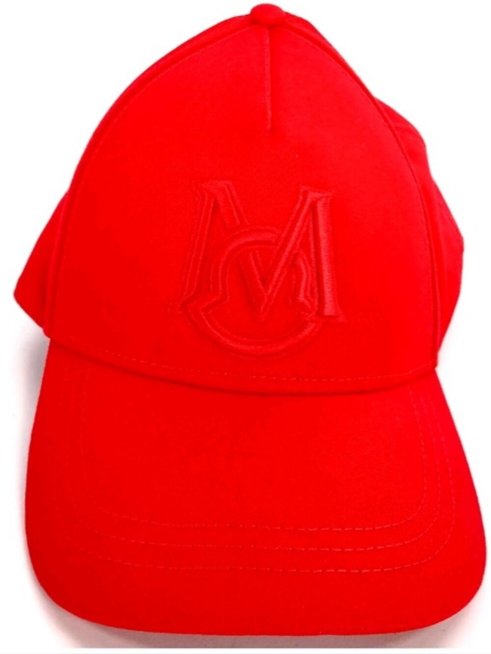 Moncler Red Cotton Baseball Cap